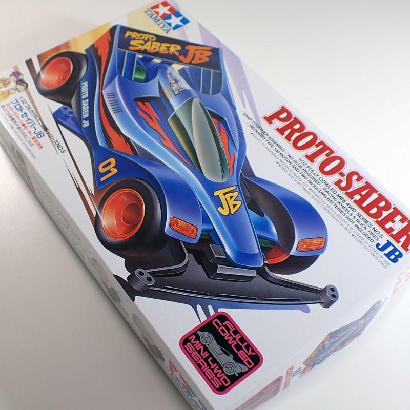 ミニ四駆 プロトセイバー JB スーパー1シャーシ タミヤ フルカウルミニ
