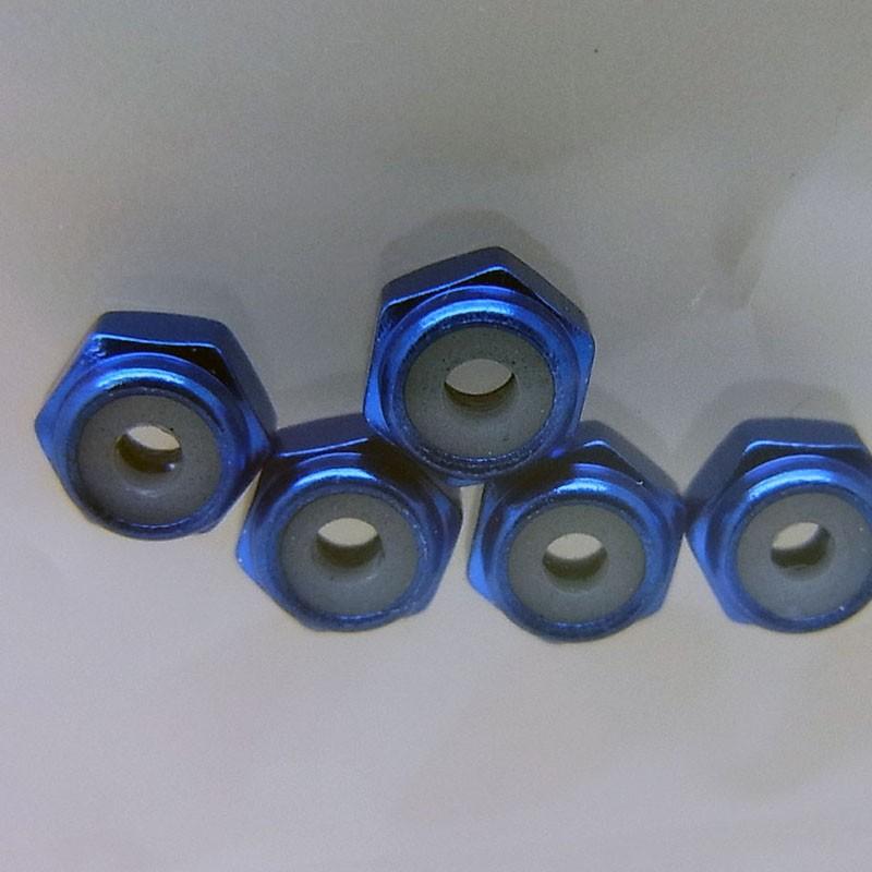 ミニ四駆 2mm アルミロックナット ダークブルー5個 タミヤ ミニ四駆