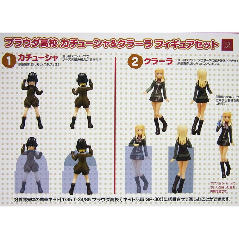 プラッツ（模型） 1/35 プラウダ高校 カチューシャ＆クラーラ