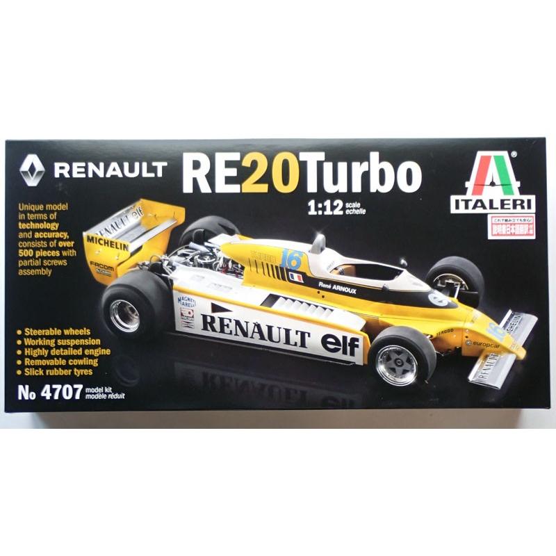 プラッツ 1/12 ルノー F1 RE20 ターボ 日本語説明書付き イタレリ