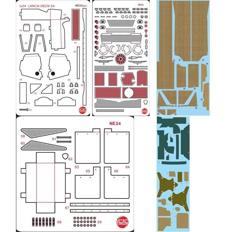 プラッツ 1/24 ランチア デルタS4 '86 サンレモラリー & 専用