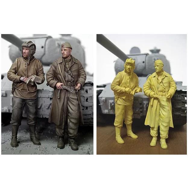 1/35 Soviet Tankers ロシア軍 戦車兵2体セット SWASH DESIGN ST-3507