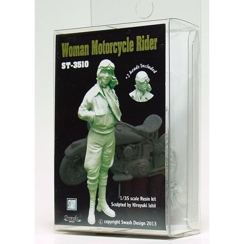 1/35 Woman Rider 女性ライダー ヘッド2個入り SWASH DESIGN ST-3510 : 車模型 barchetta ...
