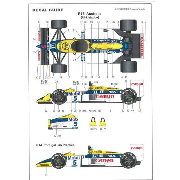 FW11 AustralianGP 1986 1/20 TRANS KITS T社1/20 対応 : 車模型