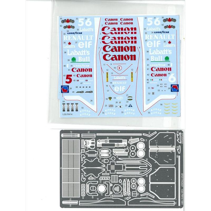 1/20 ウィリアムズ ルノー FW14 U.S.A. GP 1991 トランスキット F社1