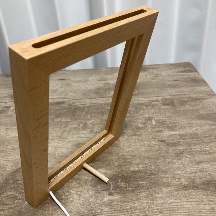 LED木製フレーム アクリル板付き オリジナルライト クリエイティブ