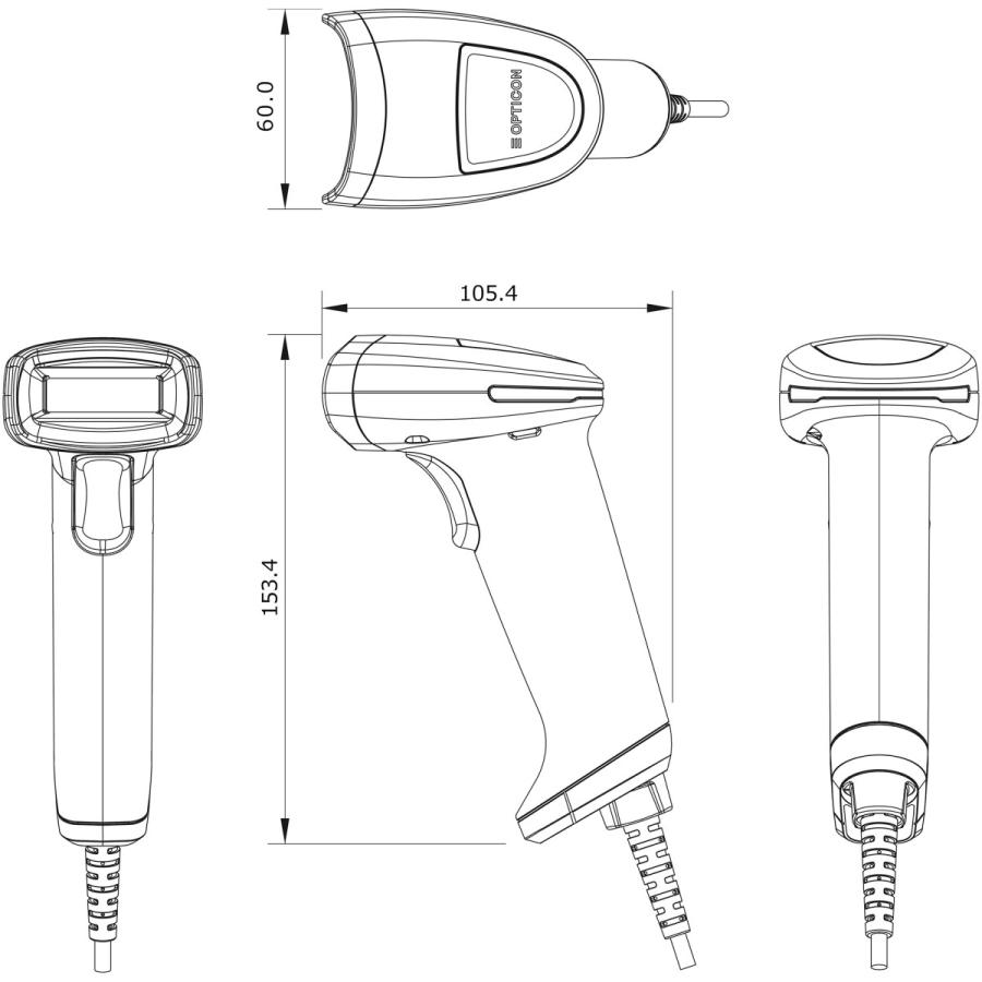Ｌ-46x-v-wht-usb バーコードスキャナー 楽天市場】【5年保証】 オプトエレ二クス 抗菌 USB Type-A接続 2