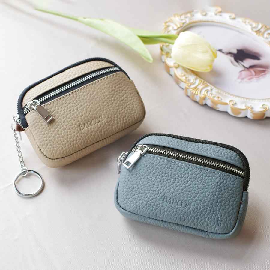 BARCOS（バルコス） キーリング付きシュリンクコインケース レディース