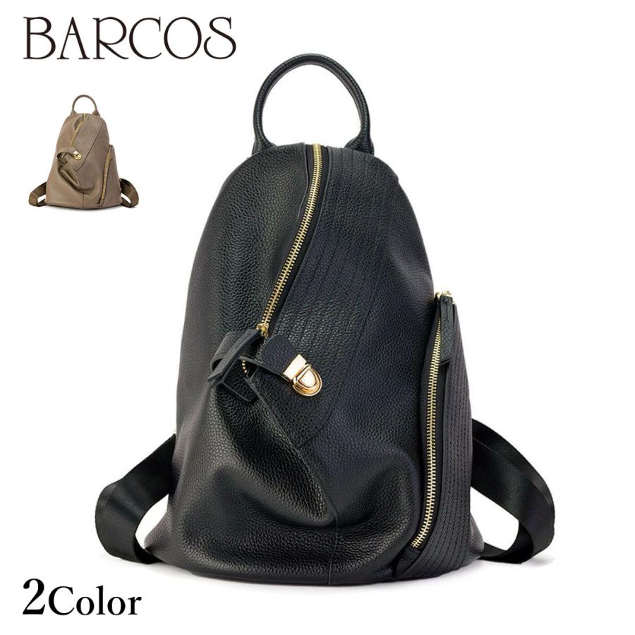 BARCOS 三角フォルムレザーリュック BARCOS 三角フォルムレザーリュック レディース 全2色 ONESIZE