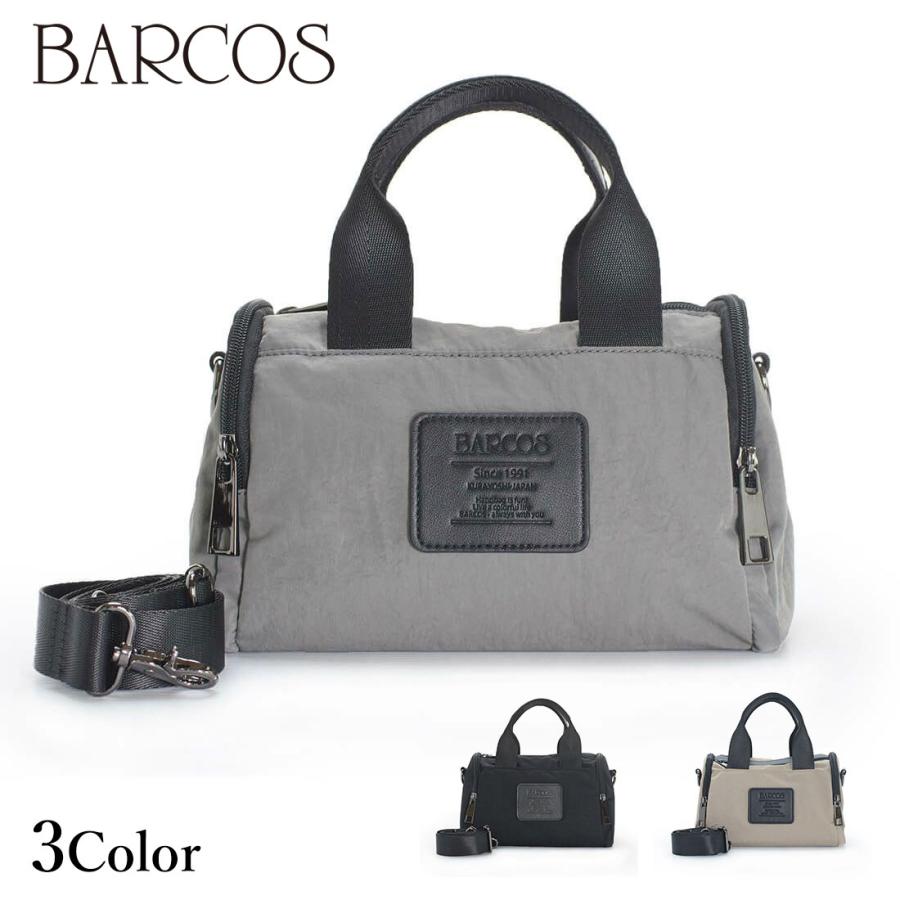 BARCOS（バルコス） ポリエステル2wayミニボストンバッグ レディース