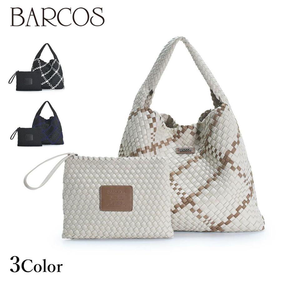 BARCOS（バルコス） バイカラーメッシュ1本手トートバッグ レディース 