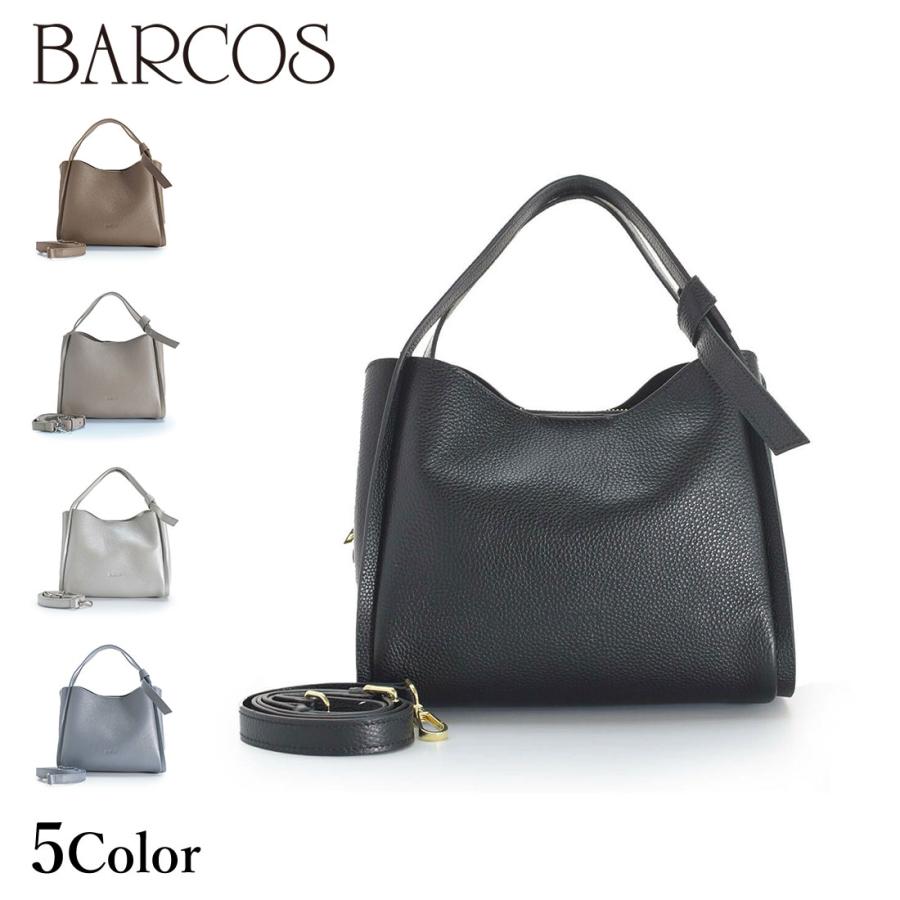 BARCOS ノットチャーム付き2wayスクエアバッグ レディース 全5色