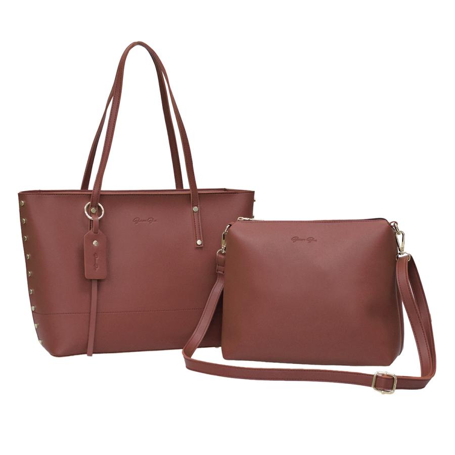 バッグ レディース BarcosBlue リベット付きトート全7色 ONESIZE