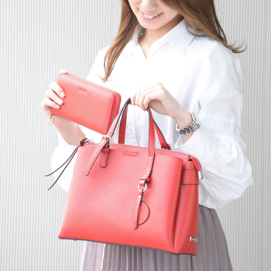 BARCOS セット商品 シュリンク レザー ハンドバッグ & 財布 BARCOS セット商品 シュリンク レザー ハンドバッグ & 財布