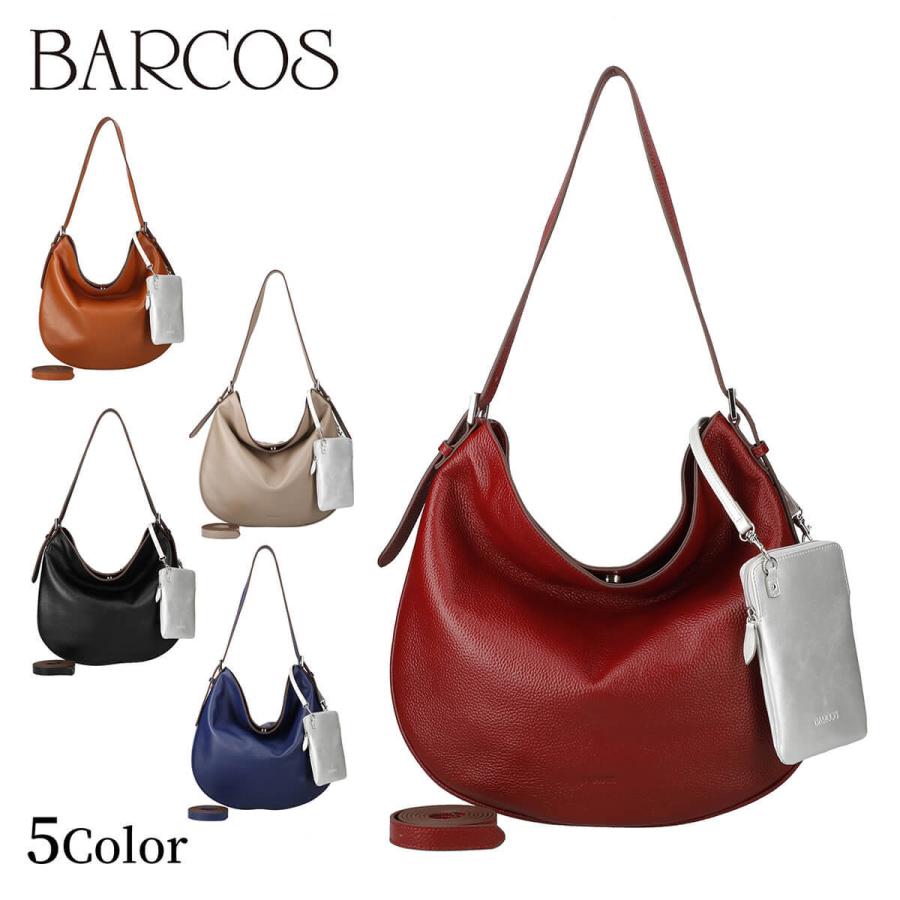 BARCOS レザーショルダーバッグ＜シュリンクレザーリコ＞＆スマホ  