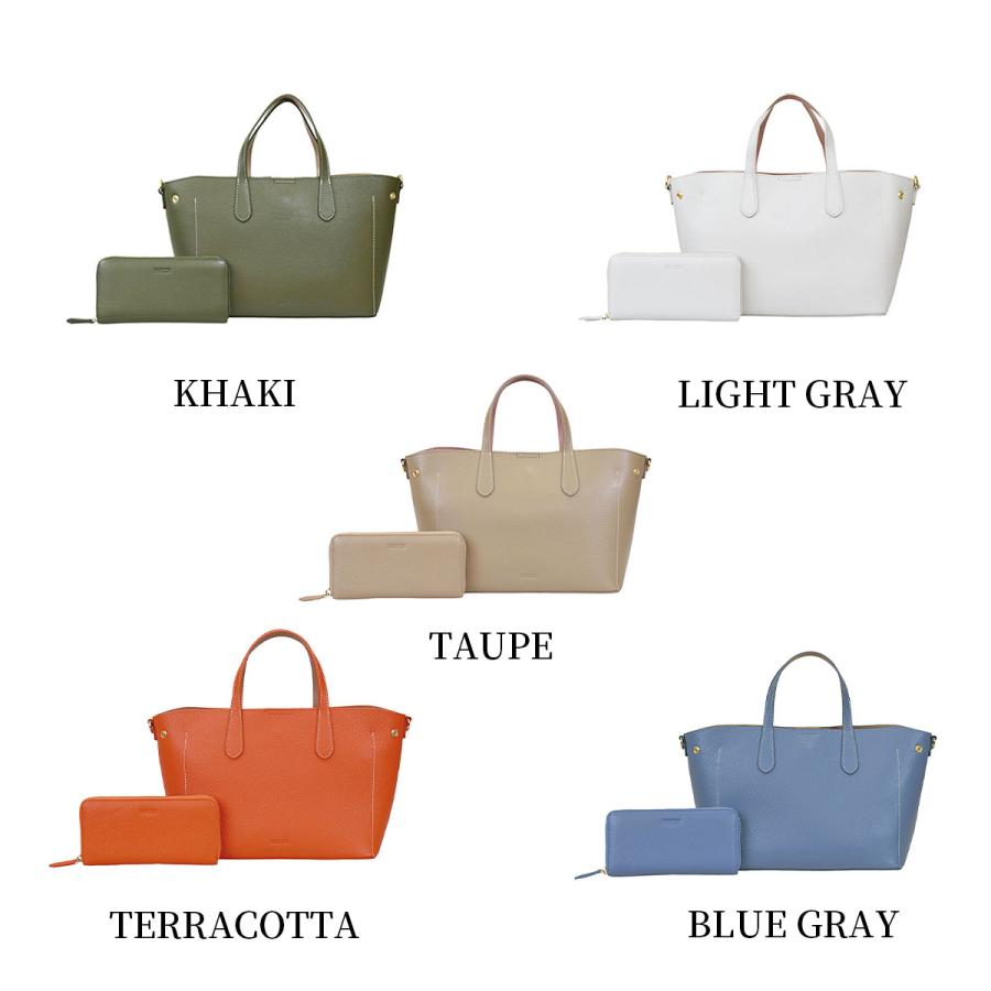 BARCOS シュリンクレザーハンドバッグ&財布 ユニバーサルセット BARCOS シュリンクレザーハンドバッグ&財布 ユニバーサルセット