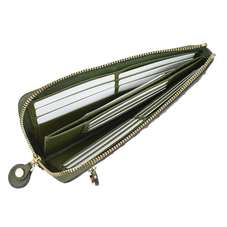 BARCOS（バルコス） オーストリッチレザーL字型財布＜リッコL 