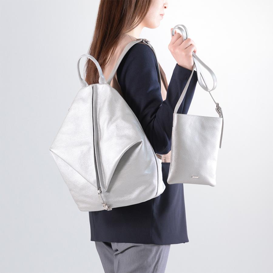 BARCOS 4wayシュリンクレザーリュック＆ポシェット＜ハンズフリー