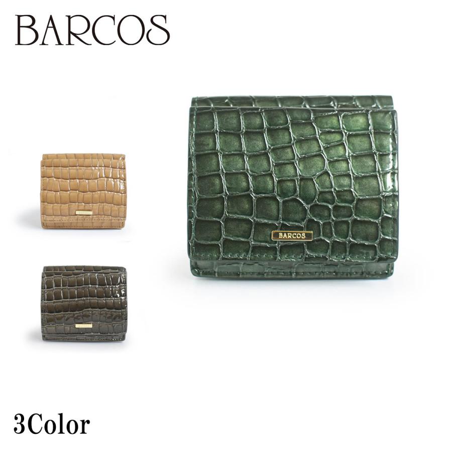BARCOS（バルコス） ソフトステンドガラスレザー折財布 レディース 全3 