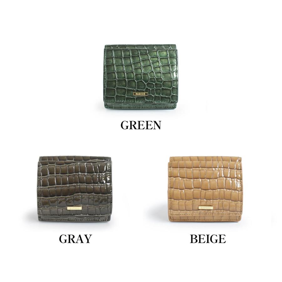 BARCOS（バルコス） ソフトステンドガラスレザー折財布 レディース 全3