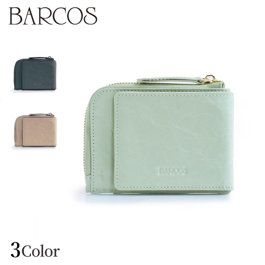 BARCOS しわパテントレザー2つ折り財布 レディース 全3色 BARCOS しわパテントレザー2つ折り財布 レディース 全3色
