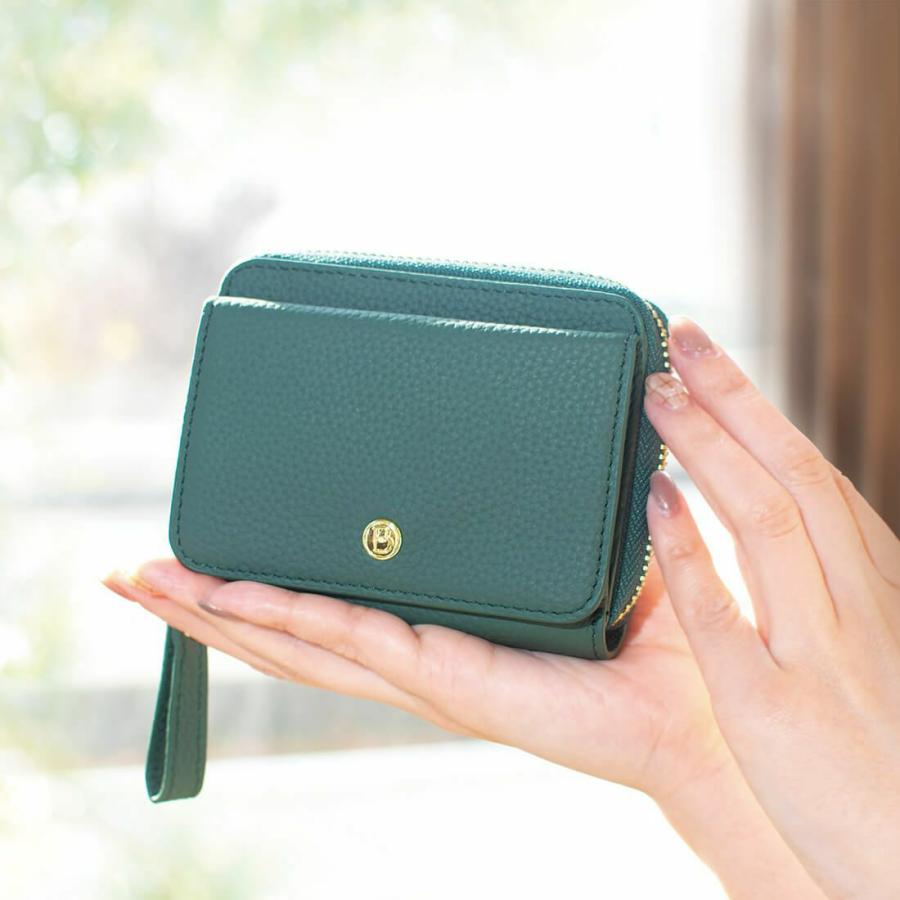 BARCOS GLウォレット 蛇腹式財布<ポンテ ピッコラ> 緑の財布 BARCOS GLウォレット 蛇腹式財布<ポンテ ピッコラ> 緑の財布