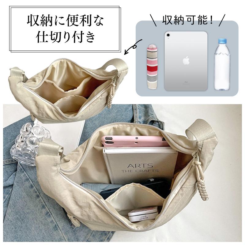 ショルダーバッグ レディース ハーフムーンバッグ 斜めがけバッグ 大人