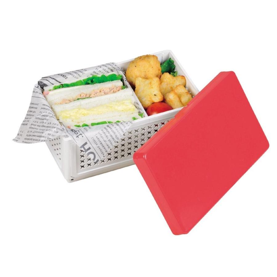 パール金属 弁当箱 レノン 折りたたみ ランチボックス 仕切付 パール金属 弁当箱 レノン 折りたたみ ランチボックス 仕切付
