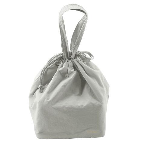 ランチバッグ 巾着 18×18cm グレー Chill Mode DC-6040 お弁当袋 巾着