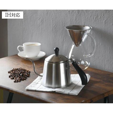 パール金属 コーヒーポット IH対応 ステンレス製 ドリップポット 1.1L