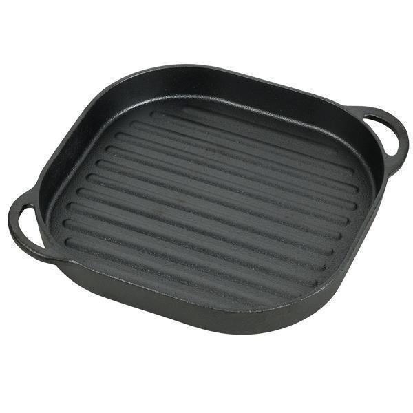 グリルプレート 24×24cm ウェーブ 鉄鋳物製 スプラウト HB-6220 パール金属 鉄板 IH対応 焼肉|bargain-l|02