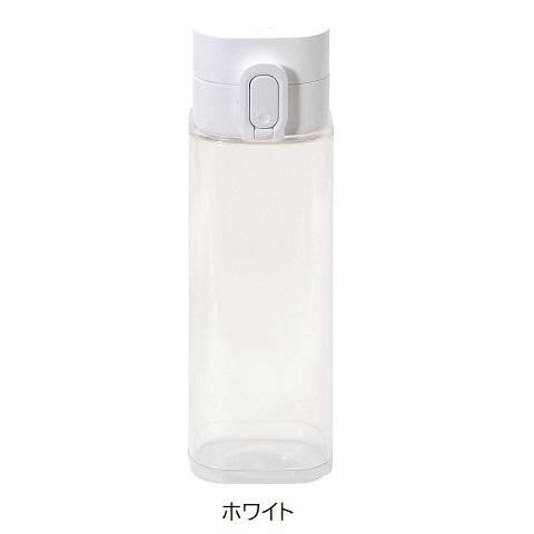 水筒 500ml プラスチック ウォーターボトル スクエア ワンタッチ