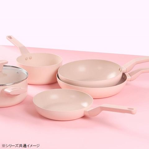 フライパン 26cm IH対応 セラミック加工 ピンク ローサ HC-726 軽い