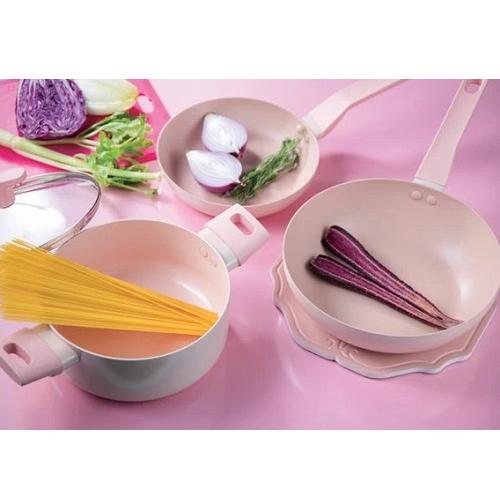 フライパン 26cm IH対応 セラミック加工 ピンク ローサ HC-726 軽い