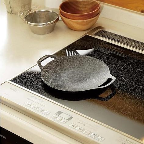 鉄板 マルチグリドル ラウンド グリルプレート 20cm アルミ製 ふっ素