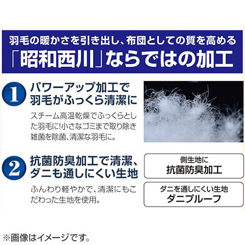 昭和西川　日本製カナダ産ダウン90％羽毛掛け布団　シングル｜bargainplus｜04