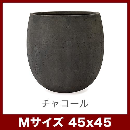 植木鉢 おしゃれ　大型 ループス イグニアス M45 チャコール BARGE 植木鉢 大型 モノ・ストーン ループス イグニアス M45 : 植木鉢
