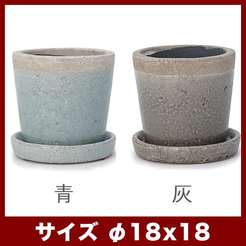 クレーパ 陶器鉢 受け皿付き マカルー 11型 6号鉢 4号鉢 植木鉢 陶器鉢 リジュー クリーパ 6号 受け皿付き : 植木鉢