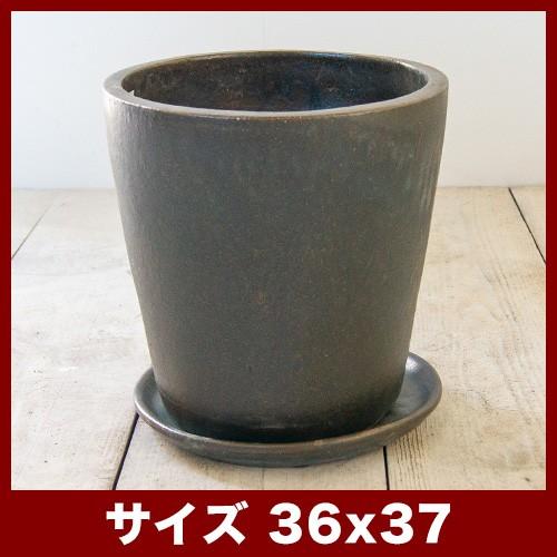 植木鉢 陶器鉢 ヴィトロ ドーセ 12号 受け皿付き : 植木鉢・テラコッタ