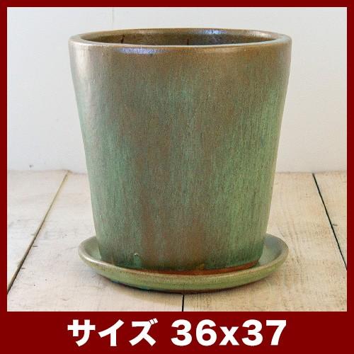 植木鉢 陶器鉢 ヴィトロ ドーセ 12号 受け皿付き : 植木鉢・テラコッタ