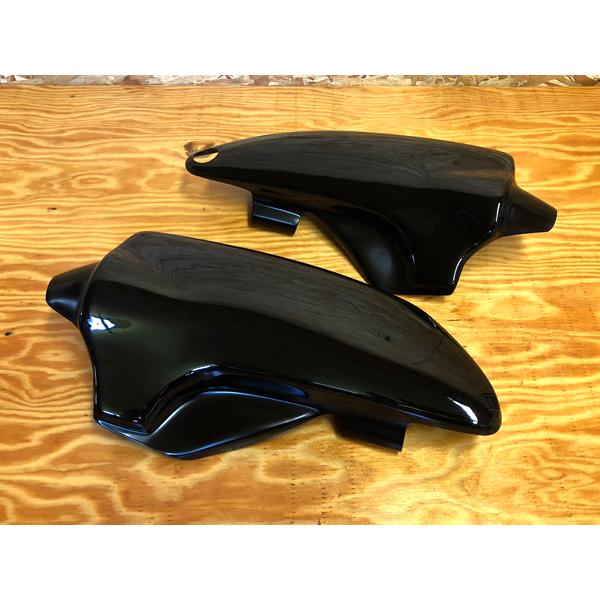 ゼファー400/χ Z2仕様外装キット 火の玉 ブラック/キャンディーブルー