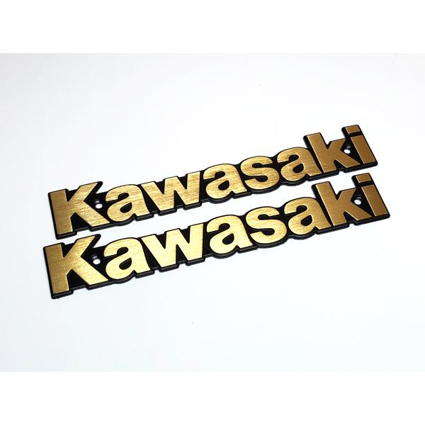 カワサキ Kawasaki 純正 タンク エンブレム ネジ止めタイプ 金文字
