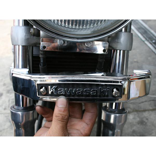 ゼファー400/χ/750 三つ又エンブレム DOHC ブラック : ガレージ