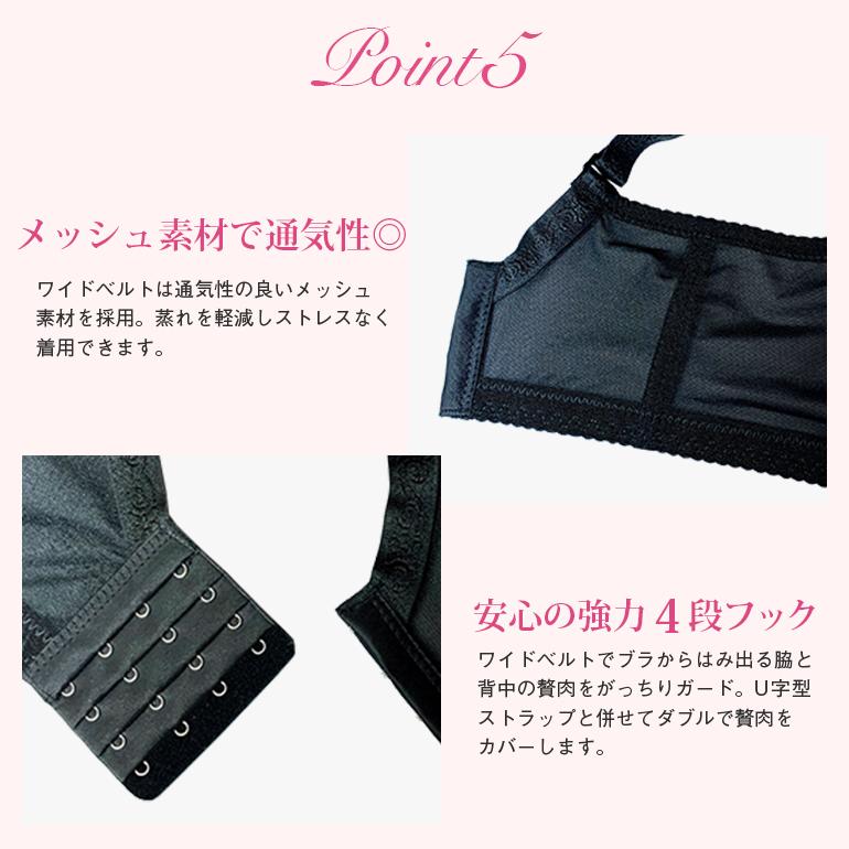 ブラジャー ショーツ セット 脇高 大きい レース  安い 大きいサイズ 上下セット 盛りブラ 盛りブラジャー 下着セット ブラセット 送料無料 | ブランド登録なし | 19