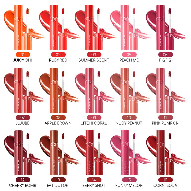 JUICY LASTING TINT ロムアンド ジューシーラスティングティント 01-17