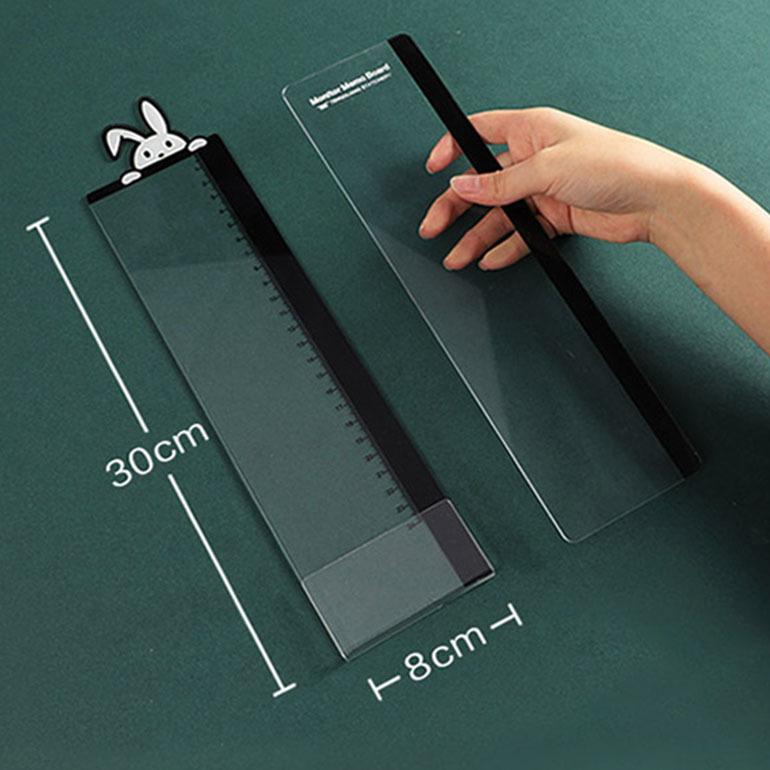 モニターメモボード 2個セット 伝言板 定規 カードホルダー 事務用品