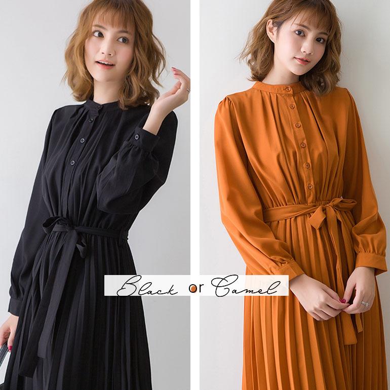 ワンピース レディース 50代 40代 春 冬  ロングワンピース 着回し 着痩せ きれいめ 体型カバー 黒 可愛い 上品 ブラック 送料無料 | ブランド登録なし | 09