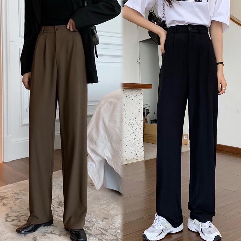 ボトムス 長ズボン パンツ スラックス ワイドパンツ ストレートレッグパンツ ドレープ カジュアル おしゃれ きれいめ 無地 仕事 通勤 送料無料 | ブランド登録なし | 04