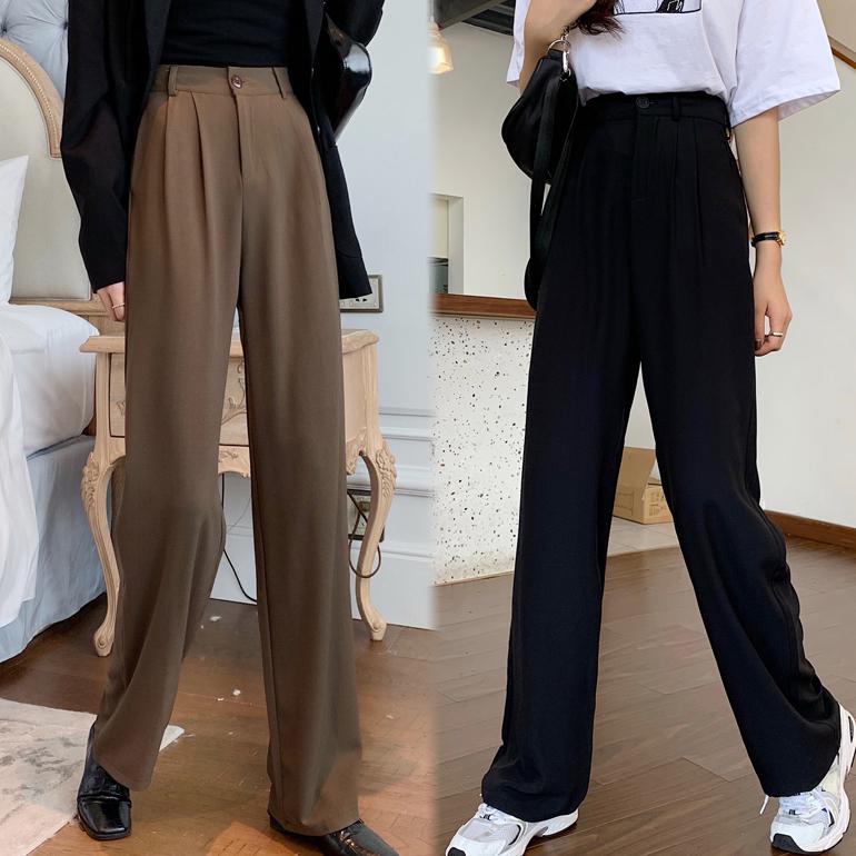 ボトムス 長ズボン パンツ スラックス ワイドパンツ ストレートレッグパンツ ドレープ カジュアル おしゃれ きれいめ 無地 仕事 通勤 送料無料 | ブランド登録なし | 05