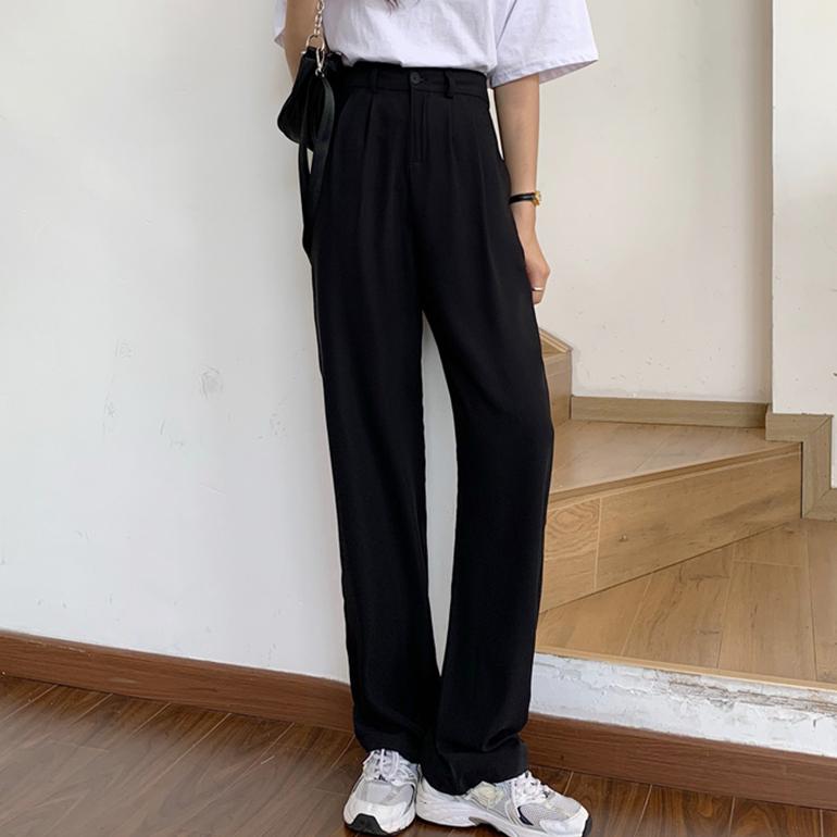 ボトムス 長ズボン パンツ スラックス ワイドパンツ ストレートレッグパンツ ドレープ カジュアル おしゃれ きれいめ 無地 仕事 通勤 送料無料 | ブランド登録なし | 07